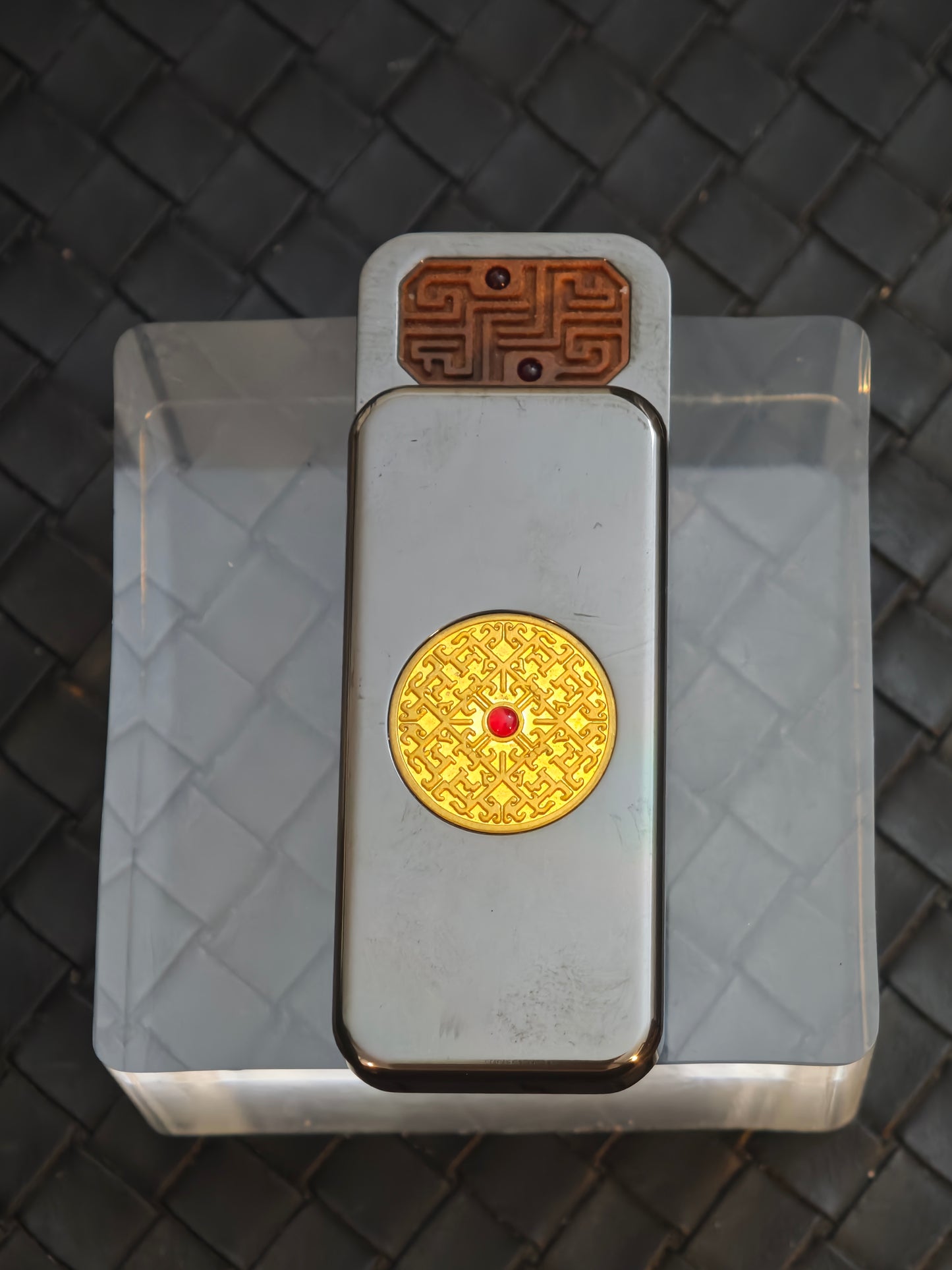 Brocade & Azure Paperweight Zirconium