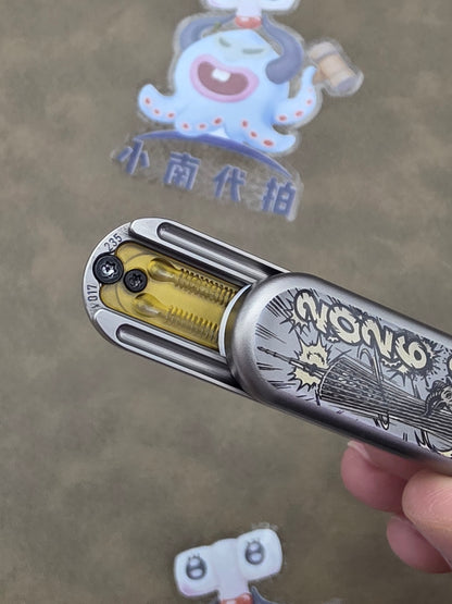 Bean+ Titanium Resin-Sealed Engraved