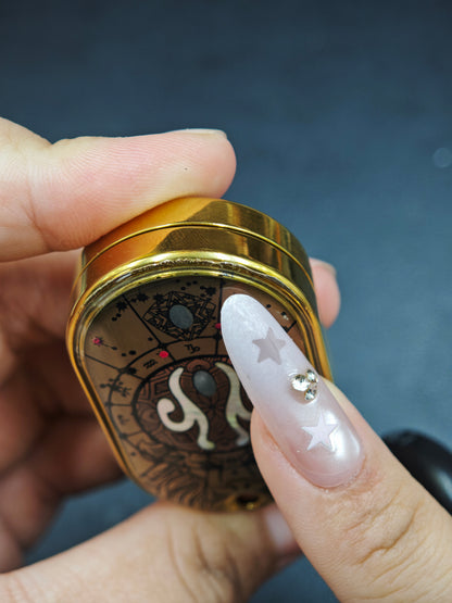 Groove Zirconium Gold Plated Resin-Sealed